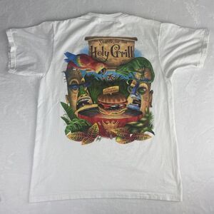 Vintage 2002 Caribbean Soul Jimmy Buffet Graphic Shirt Large White Made in USA